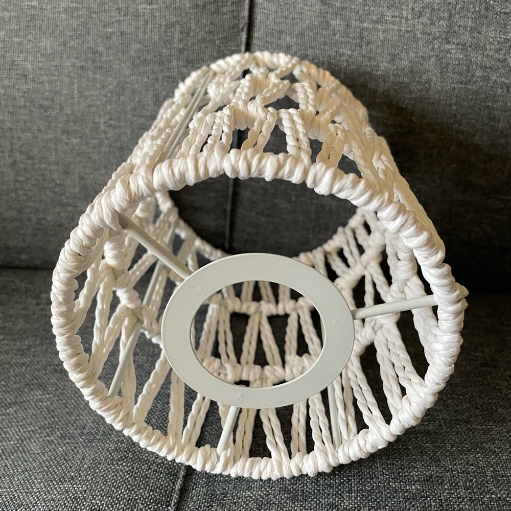 Rattan Lamp Shade Set of 2 - Picture 2 of 8